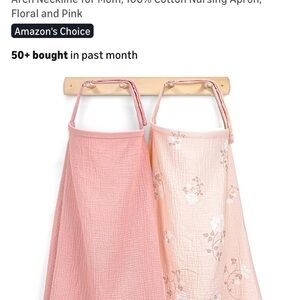 Pink Nursing Cover in Muslin Material